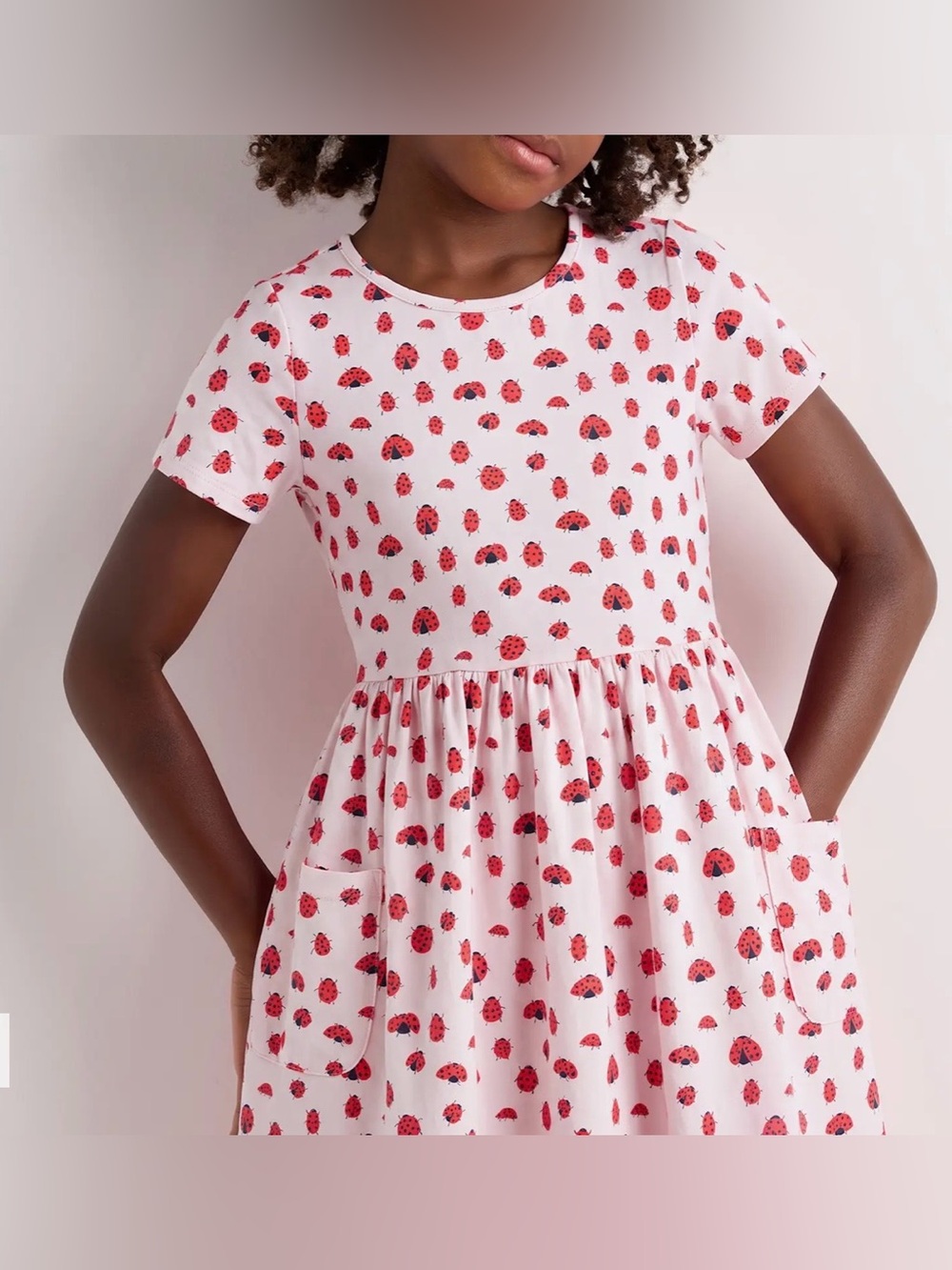 Organic Cotton Fit and Flare Pocket Dress - Picture 3 of 8
